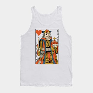 Character of Playing Card King of Hearts Tank Top